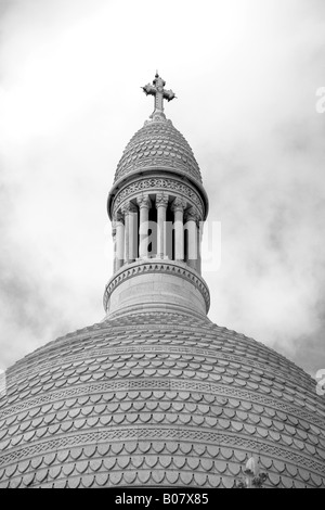 Il Sacre Coer chiesa a Montmartre in Parigi Francia Foto Stock