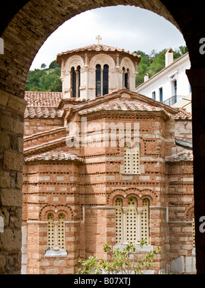 Chiesa di Panagia, Hosios Loukas monastero, Beozia provincia, Grecia Foto Stock