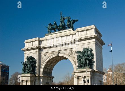 Soldati e marinai Arch a Grand Army Plaza in Brooklyn New York City Foto Stock