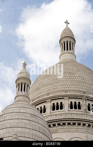 Cupole bianche, Basilique du Sacre Coeur, Parigi, Francia Foto Stock