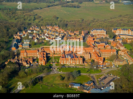 Vista aerea del complesso residenziale Foto Stock