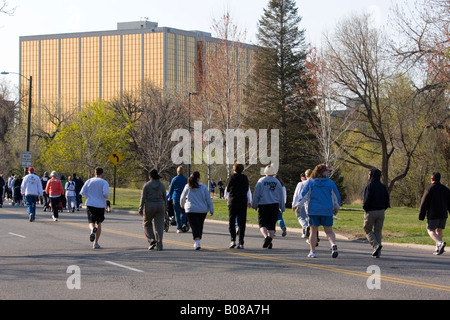 Pack su Cherry Creek Foto Stock