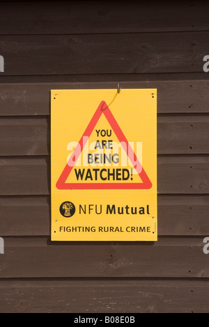 NFU segno reciproco combattendo la criminalità rurale nel Regno Unito Foto Stock