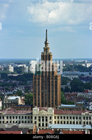 Il lettone Accademia delle Scienze di Riga, Lettonia Foto Stock