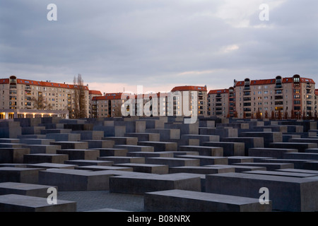 Memoriale al assassinato ebrei d'Europa (Memoriale dell Olocausto), Berlino, Germania, Europa Foto Stock