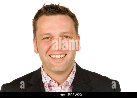 40 enne imprenditore, sorridente Foto Stock