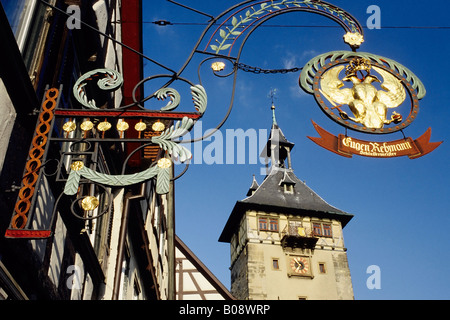 Torre di Porta, Marbach am Neckar, Baden-Wuerttemberg, Germania, Europa Foto Stock