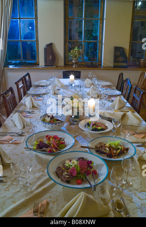 La sala da pranzo, Grand Hotel Castello, Liptovsky Hradok, Slovacchia Foto Stock