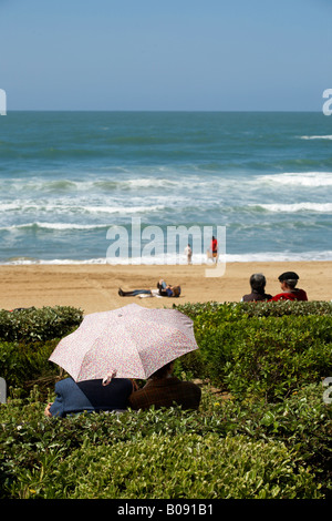 Biarritz centrale spiaggia francia Foto Stock
