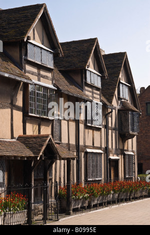 William al luogo di nascita di Shakespeare, Stratford upon Avon, Warwickshire, Inghilterra, Regno Unito Foto Stock