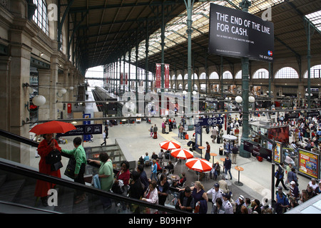 Stazione dei treni di Gare du Nord, Parigi, Francia Foto Stock