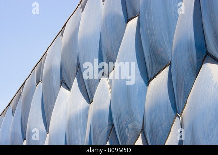 Beijing National Aquatics Centre, noto anche come il Cubo d'acqua, costruito per i Giochi Olimpici di Pechino 2008. Foto Stock