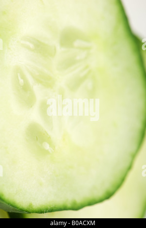 Cucumber Slice, extreme close-up Foto Stock