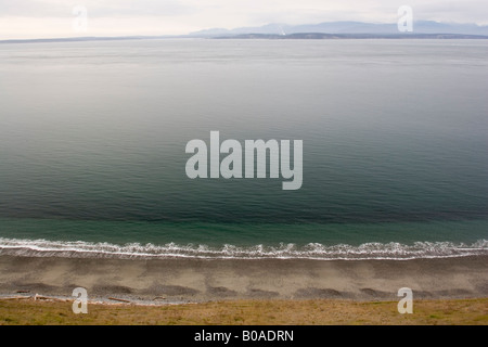 Vista di Admiralty Ingresso da Bluff, Ebey's Landing storico nazionale di riserva Foto Stock