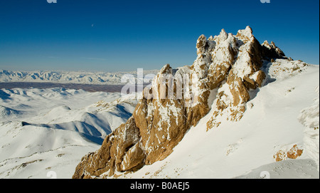 Asia,Iran,far stato,bell montagna nel nord di far stato in città eghlid,è molto freddo e ventoso Foto Stock