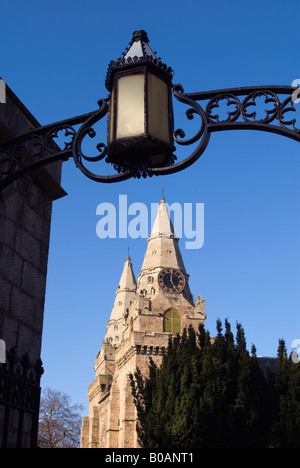 Lampada porta all'ingresso St Machar's Cathedral, Aberdeen Foto Stock