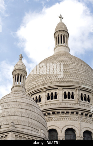 Cupole bianche, Basilique du Sacre Coeur, Parigi, Francia Foto Stock