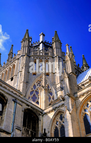 Torre Ottagonale a sud di elevazione della Cattedrale di Ely Ely Città Cambridgeshire England Regno Unito Gran Bretagna diocesi di Ely Foto Stock