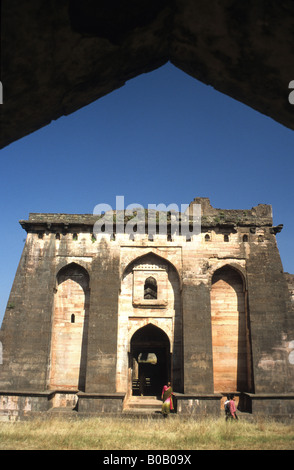 Hindola Mahal, Mandu, Madhya Pradesh, India Foto Stock