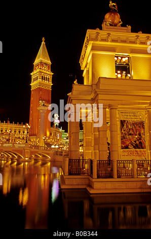 Repliche di piazza San Marco a Venezia al Venetian Hotel Casino di Las Vegas Blvd Las Vegas Nevada USA Foto Stock