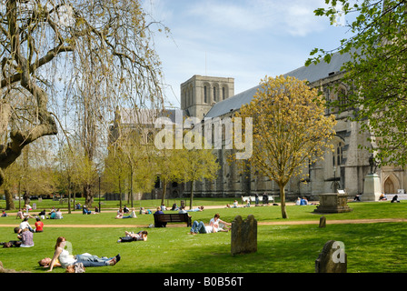 La Cattedrale di Winchester Foto Stock