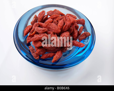 Una ciotola di goji bacche cibo editoriale Foto Stock