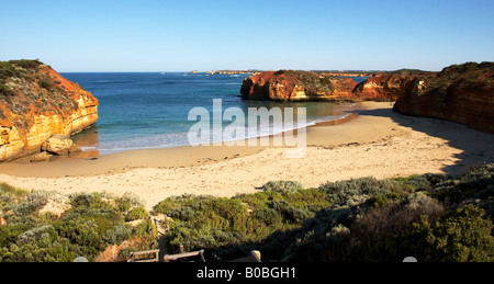 Alloggiamento della vite senza fine sulla Great Ocean Road Victoria Australia Foto Stock