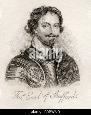 Sir Thomas Wentworth, 1st Conte di Strafford, 1593 - 1641. Barone di Raby, noto anche come Sir Thomas Wentworth, Barone di Newmarch e Oversley. Uomo di stato inglese Foto Stock