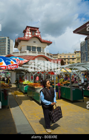 Zeleni venac mercato nel centro di Belgrado in Serbia in Europa Foto Stock