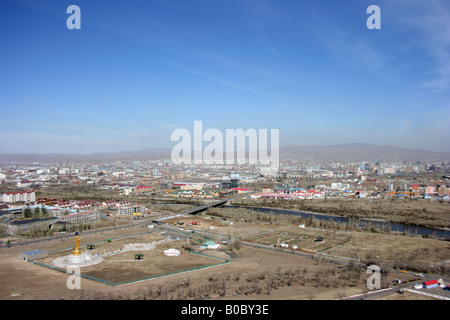 Vista paniramic di Ulan Bator, Mongolia Foto Stock