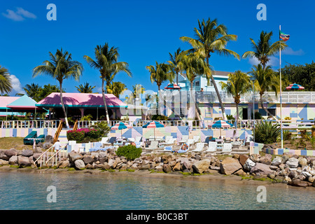 West Indies, Caraibi, Piccole Antille, Isole Sottovento, St Kitts e Nevis, Frigate Bay Beach, Timothy Beach resort (PReleased Foto Stock