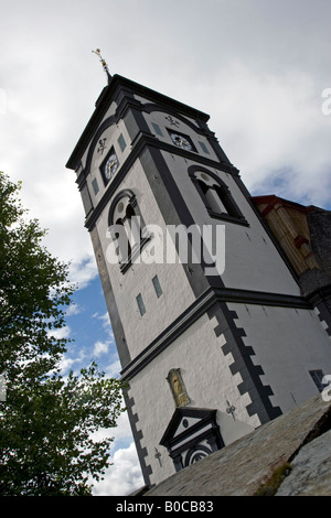 Røros chiesa nel centro della città di Røros, Sør-Trøndelag, Norvegia Foto Stock