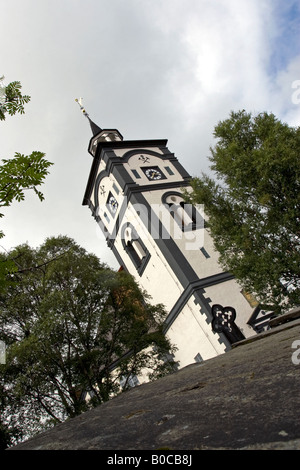 Røros chiesa nel centro della città di Røros, Sør-Trøndelag, Norvegia Foto Stock