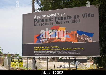 Ponte di Panama di vita biodiversità museo sito in costruzione Foto Stock