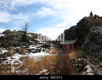 Naga tempio nel monastero Tuvkhen, Mongolia Foto Stock