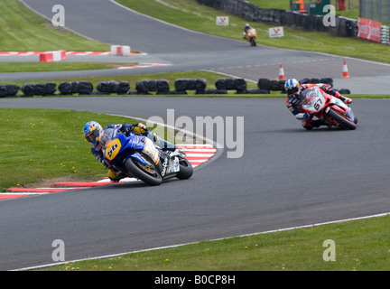 Shane Byrne 67 in sella a una Ducati 1200 Moto nel British Superbike a Oulton Park Cheshire England Regno Unito Foto Stock