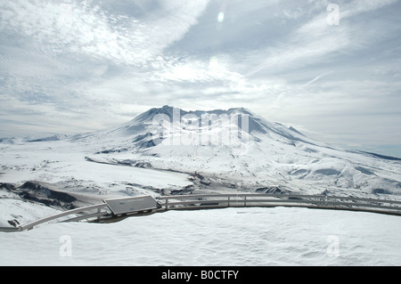 Il Monte Sant Helens visto da Johnston Ridge Observatory Foto Stock