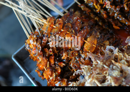 Cucina di strada, Bangkok in Thailandia Foto Stock