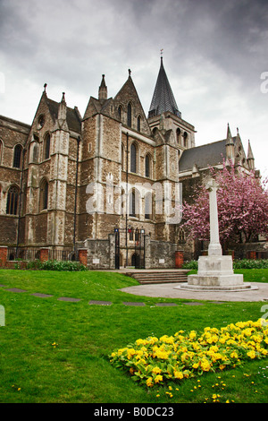 Medievale, Rochester Cathedral, Kent, Inghilterra, Regno Unito. Foto Stock