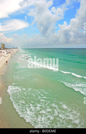 Bella la spiaggia di Pensacola Florida sotto piuttosto cloudscape Foto Stock