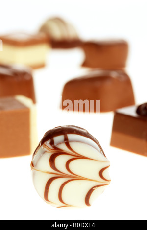 Dolci praline di diversi tipi Foto Stock