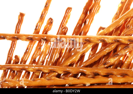 Snack salati Prerzel bastoni Foto Stock