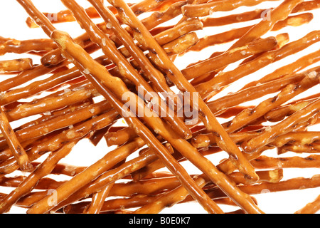 Snack salati Prerzel bastoni Foto Stock