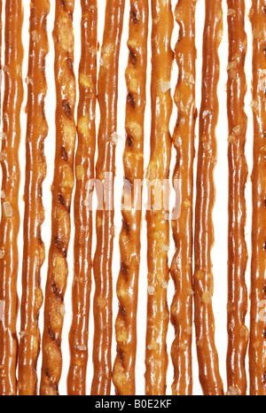 Snack salati Prerzel bastoni Foto Stock