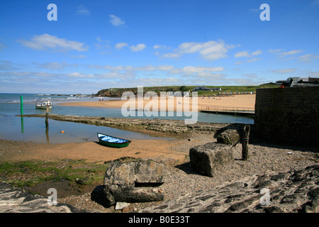 Summerleaze Beach Surf bude Atlantic Coast North Cornwall Inghilterra uk gb Foto Stock