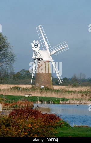 Turf Fen mulino di drenaggio fiume Ant Foto Stock