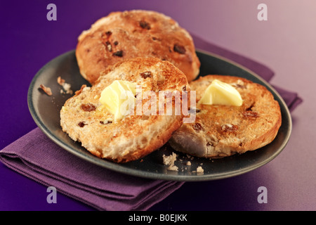 TEACAKES tostato Foto Stock