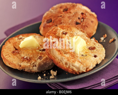 TEACAKES tostato Foto Stock