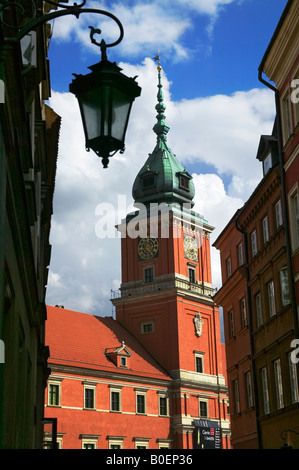 Castello reale con Piazza Varsavia POLONIA Foto Stock