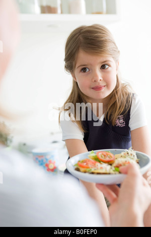 Madre di consegnare alla piastra figlia Foto Stock